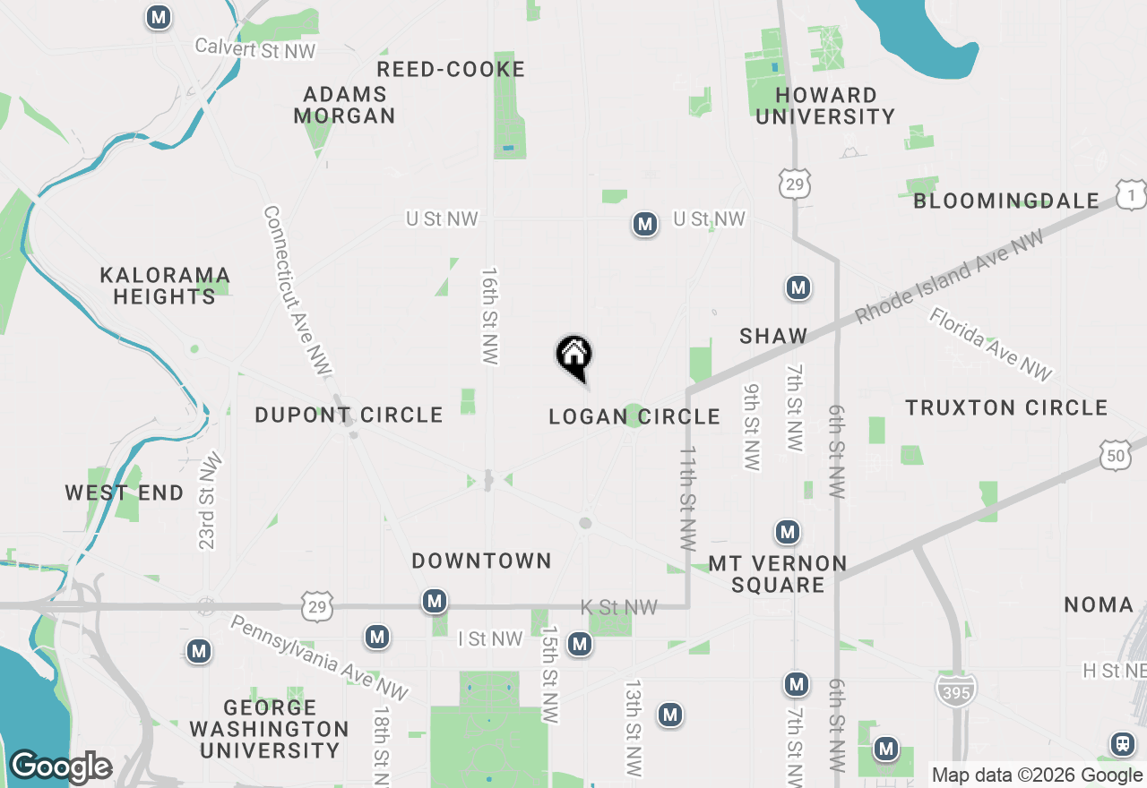 Map of 1401 Church Street Nw #214, Washington, DC 20005