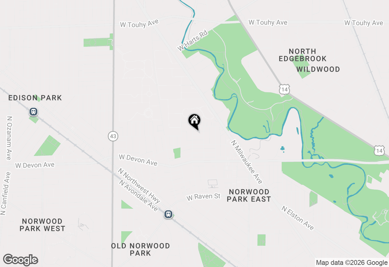 Map of 6674 W Hayes Avenue, Chicago, IL 60631