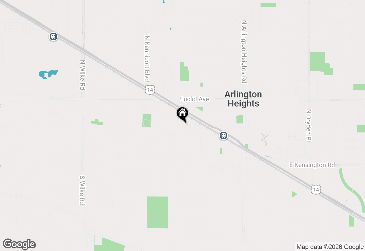 Map of 527 W Eastman Street #1C, Arlington Heights, IL 60005