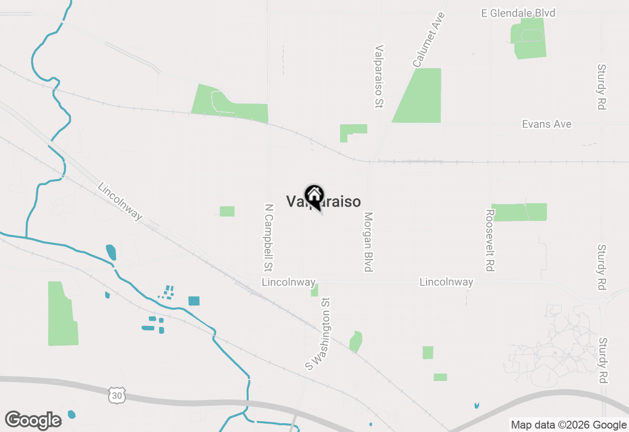 Map of 406 Lafayette Street, Valparaiso, IN 46383