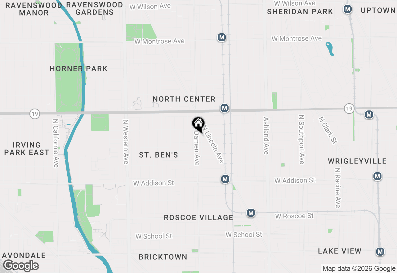 Map of 1938 W Berenice Avenue #2, Chicago, IL 60613
