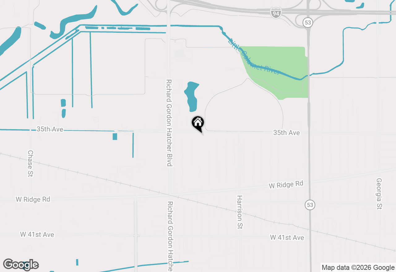 Map of 3517 Buchanan Street, Gary, IN 46408