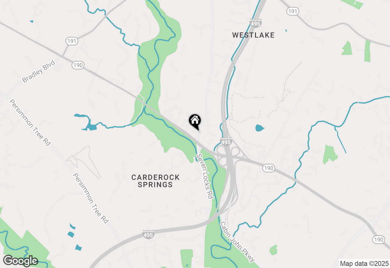 Map of 8009 Rising Ridge Road, Bethesda, MD 20817
