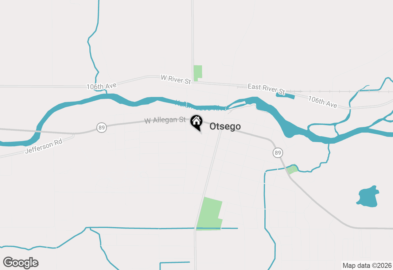 Map of 229 W Orleans Street, Otsego, MI 49078