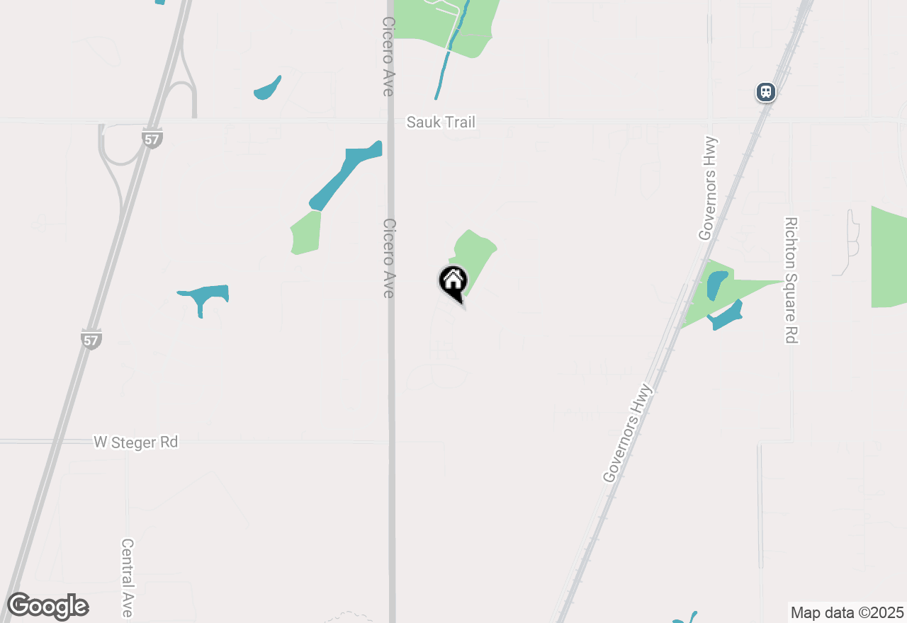 Map of 4552 Heartland Drive, Richton Park, IL 60471