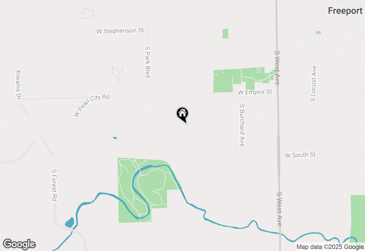 Map of 1402 La Cresta Drive, Freeport, IL 61032