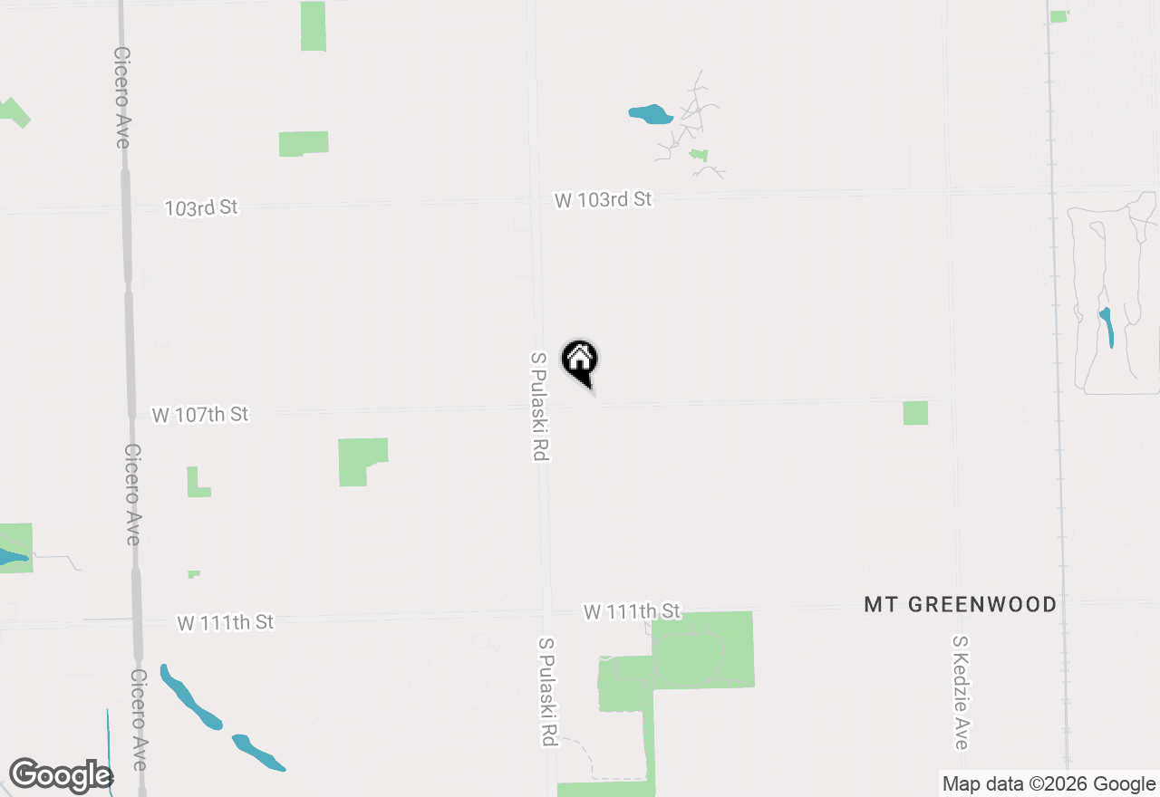 Map of 3912 W 107th Street, Chicago, IL 60655