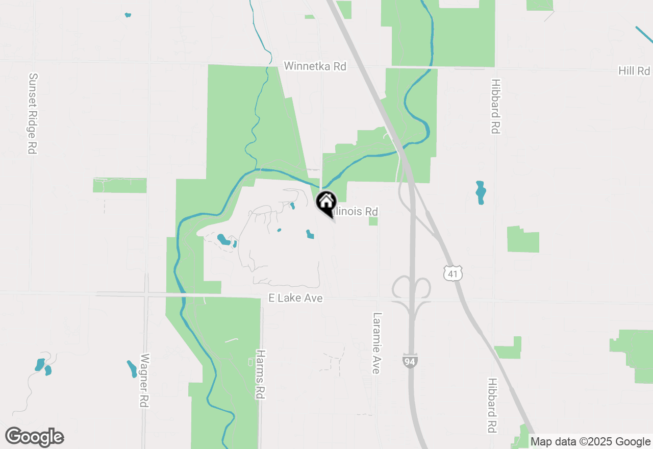 Map of 1131 New Trier Court, Wilmette, IL 60091