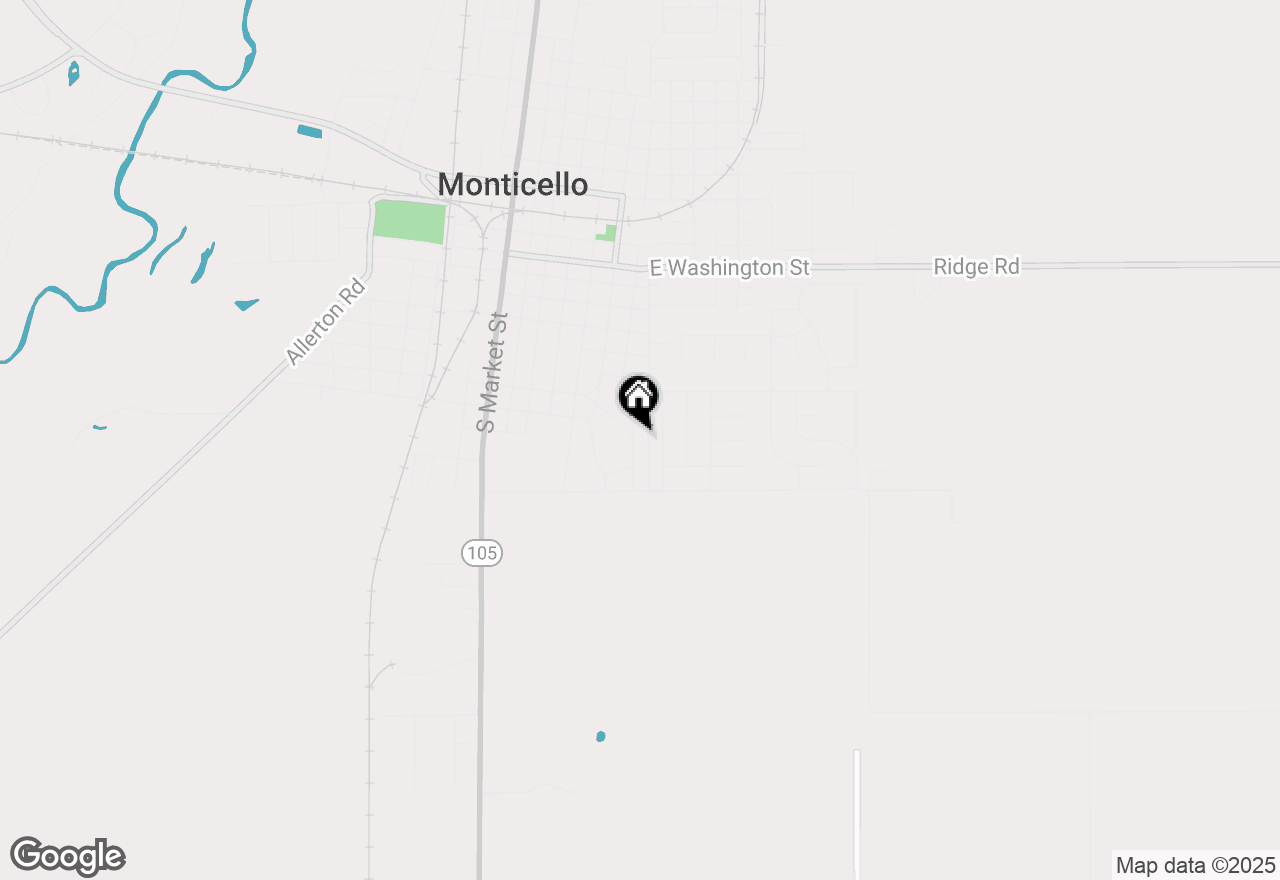 Map of 809 S Longview Road, Monticello, IL 61856
