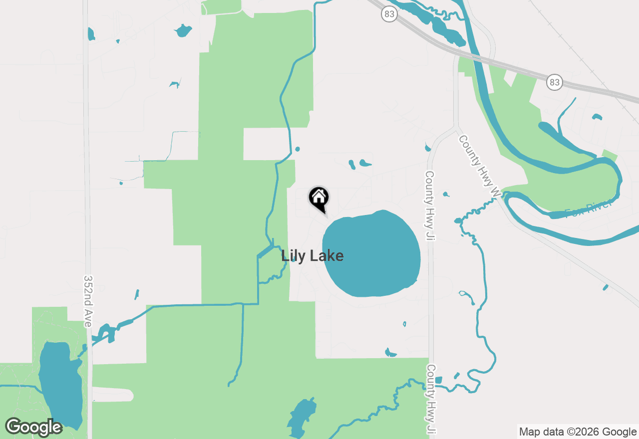 Map of 7573 335th Ave, Burlington, WI 53105