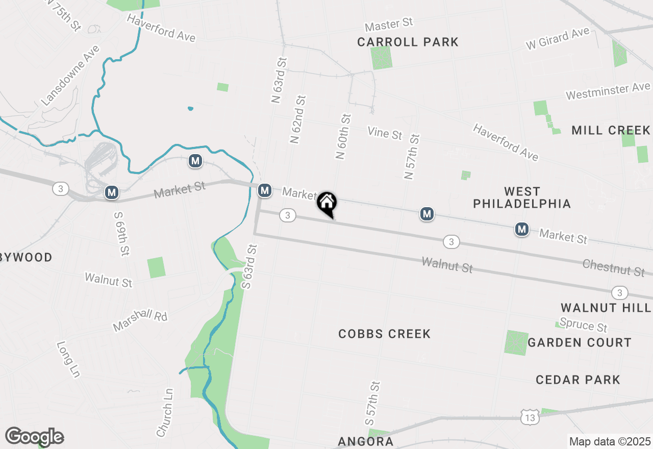 Map of 102 S 60th Street, Philadelphia, PA 19139