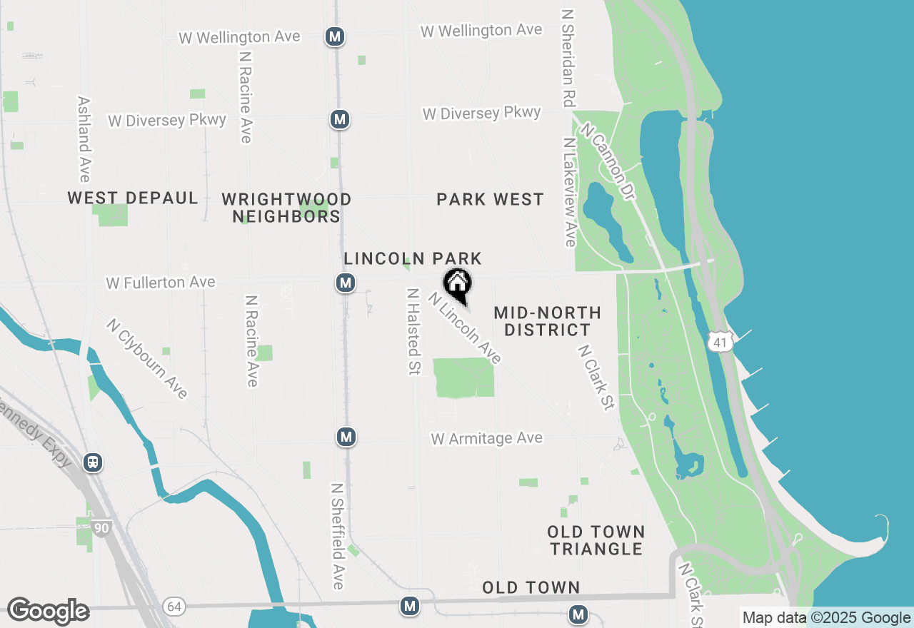 Map of 656 W Belden Avenue #306, Chicago, IL 60614