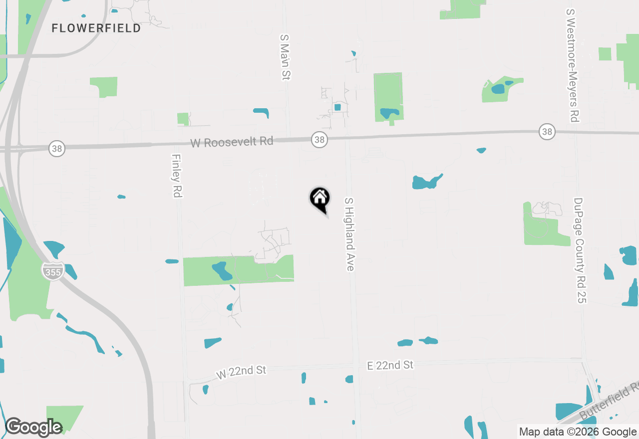 Map of 31 E 14th Place, Lombard, IL 60148