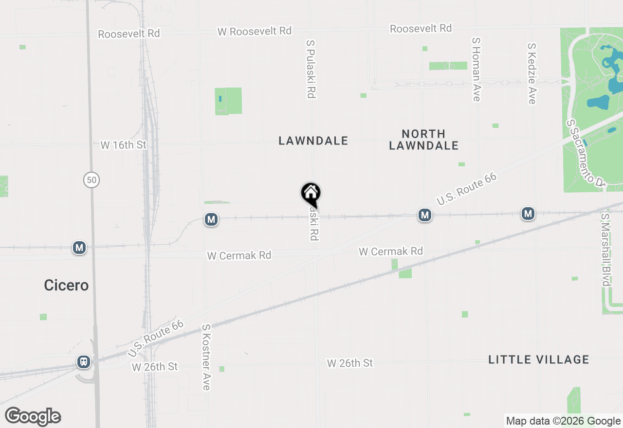 Map of 2008 S Pulaski Road, Chicago, IL 60623