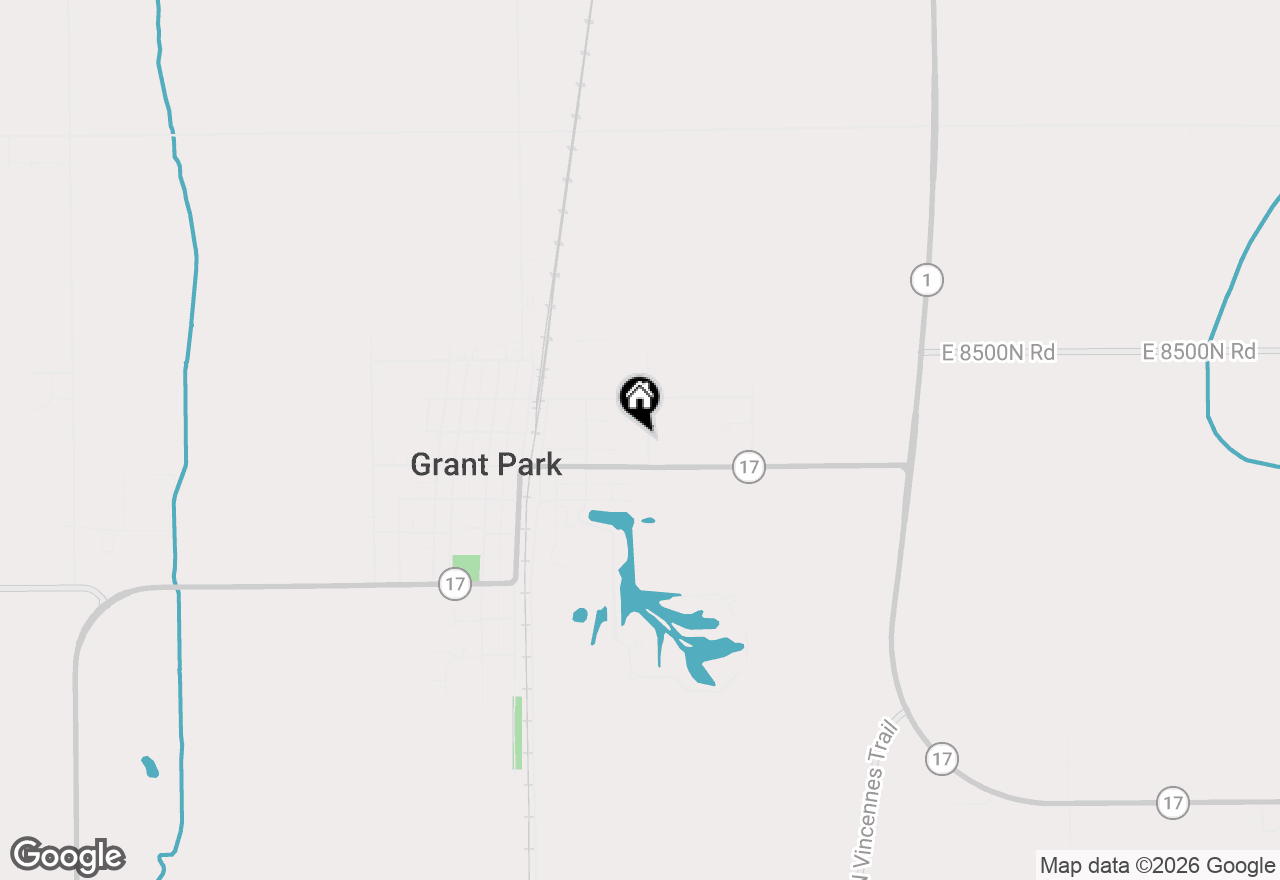 Map of 125 N Hamilton Drive, Grant Park, IL 60940