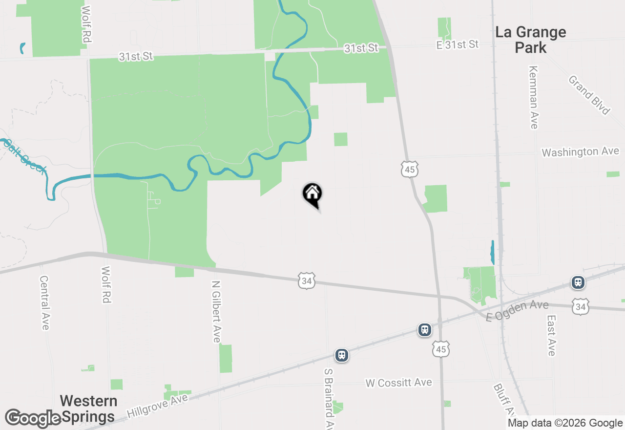 Map of 501 N Park Road, La Grange Park, IL 60526