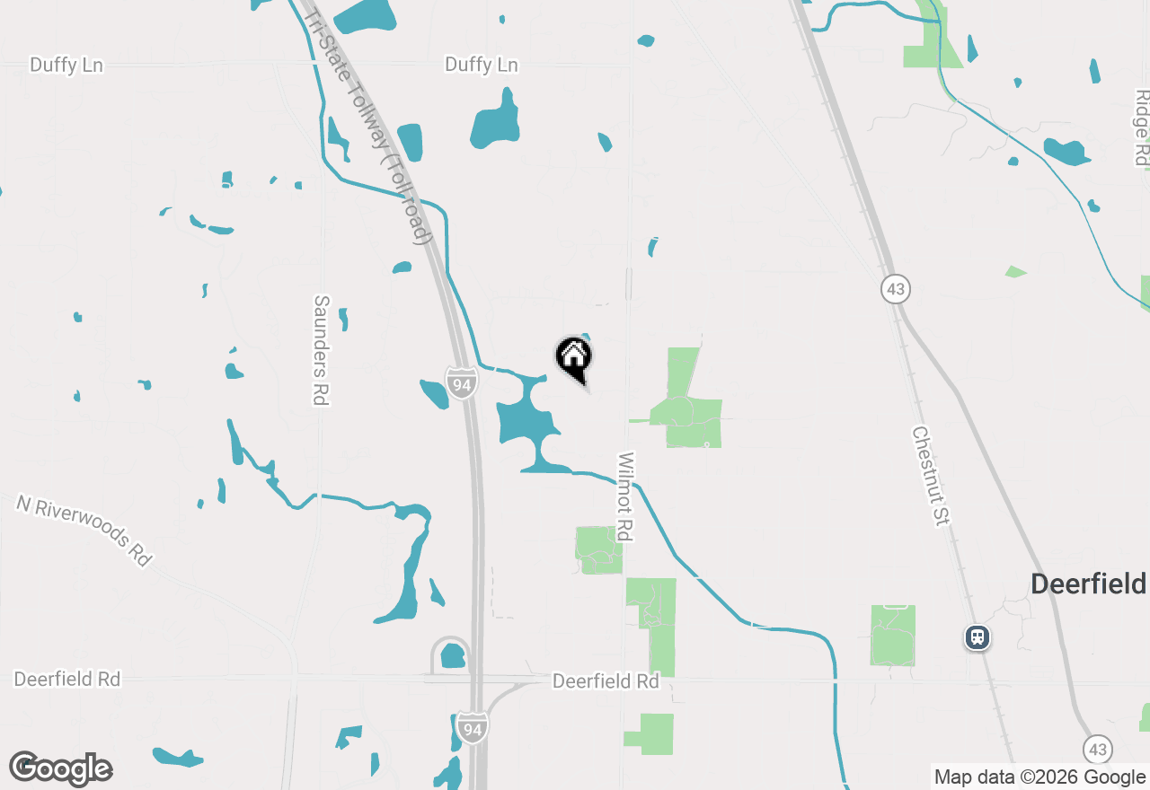 Map of 1355 Carol Lane, Deerfield, IL 60015