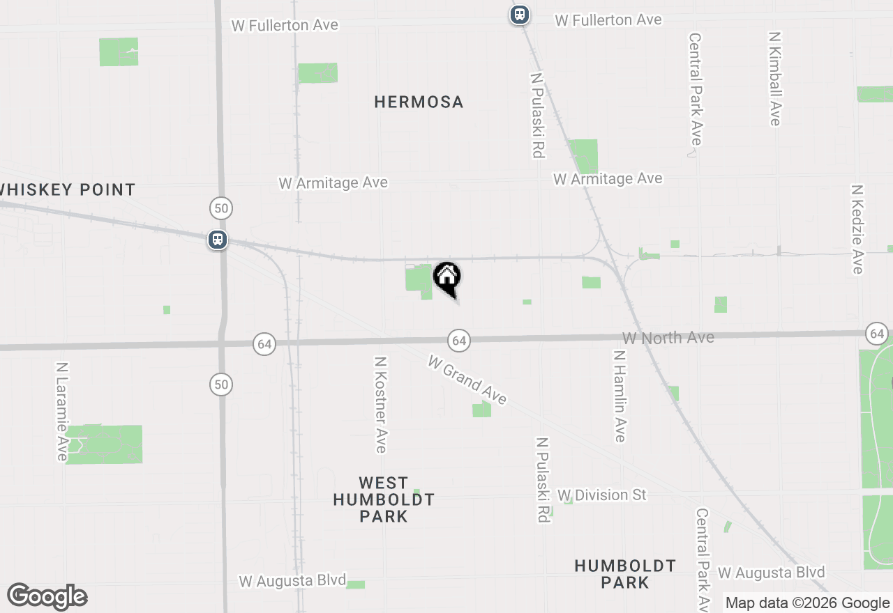 Map of (Address confidential), Chicago, Illinois 60639