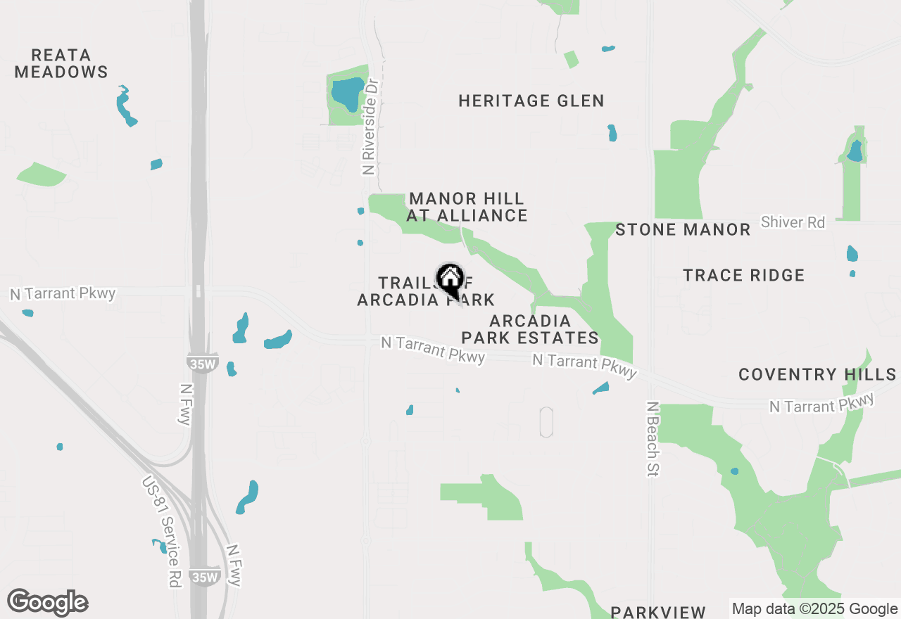 Map of 8609 Muir Drive, Fort Worth, TX 76244