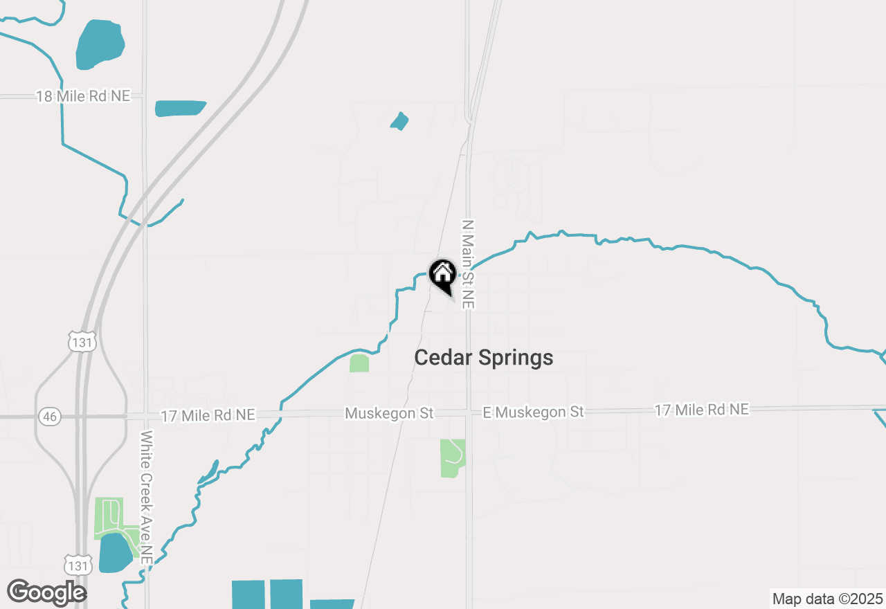 Map of 71 N 2nd Street, Cedar Springs, MI 49319