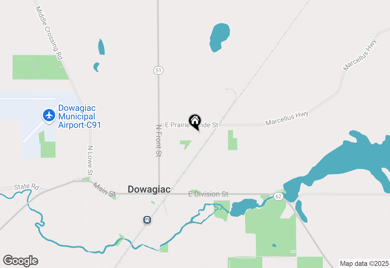 Map of 403 Oak Street, Dowagiac, MI 49047