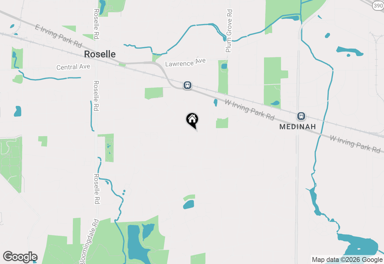 Map of 564 E Bryn Mawr Avenue, Roselle, IL 60172