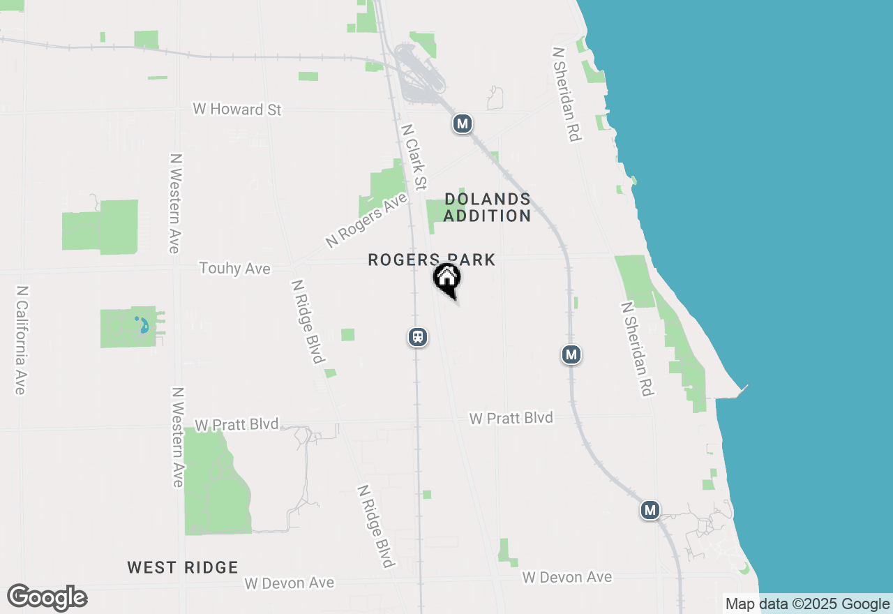 Map of 1730 W Greenleaf Avenue #202, Chicago, IL 60626