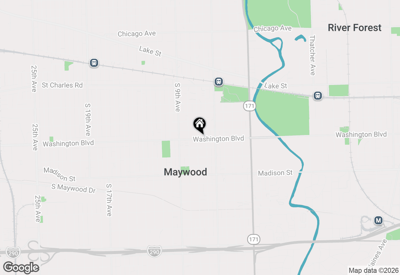 Map of 519 S 7th Avenue, Maywood, IL 60153