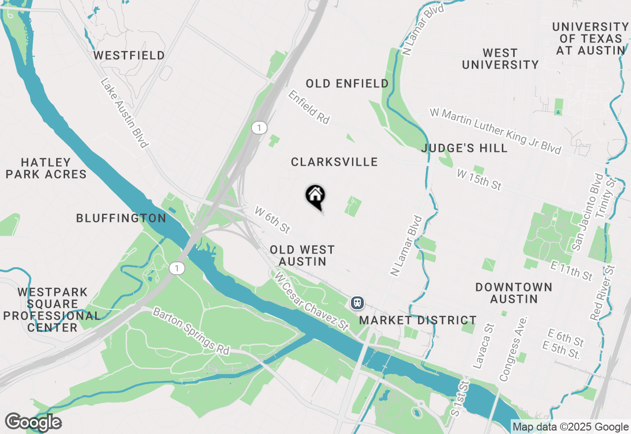 Map of 702 Highland Ave, Austin, TX 78703