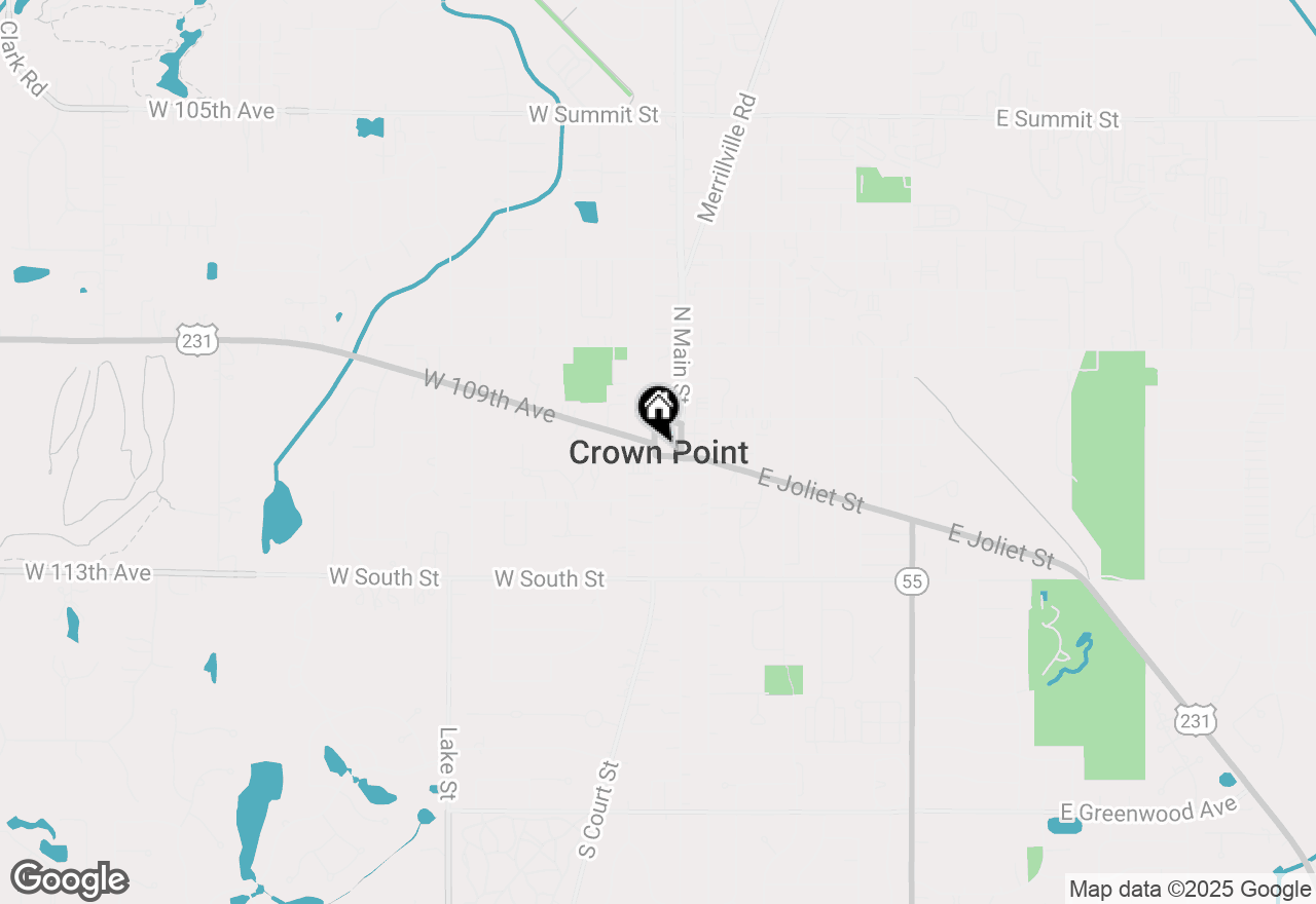 Map of 511 N West Street, Crown Point, IN 46307