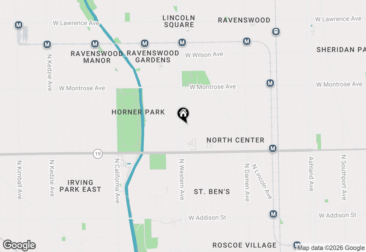 Map of 4139 N Western Avenue #3, Chicago, IL 60618