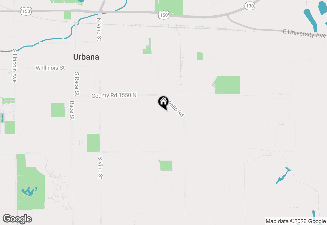 Map of 1106 Grant Place, Urbana, IL 61801