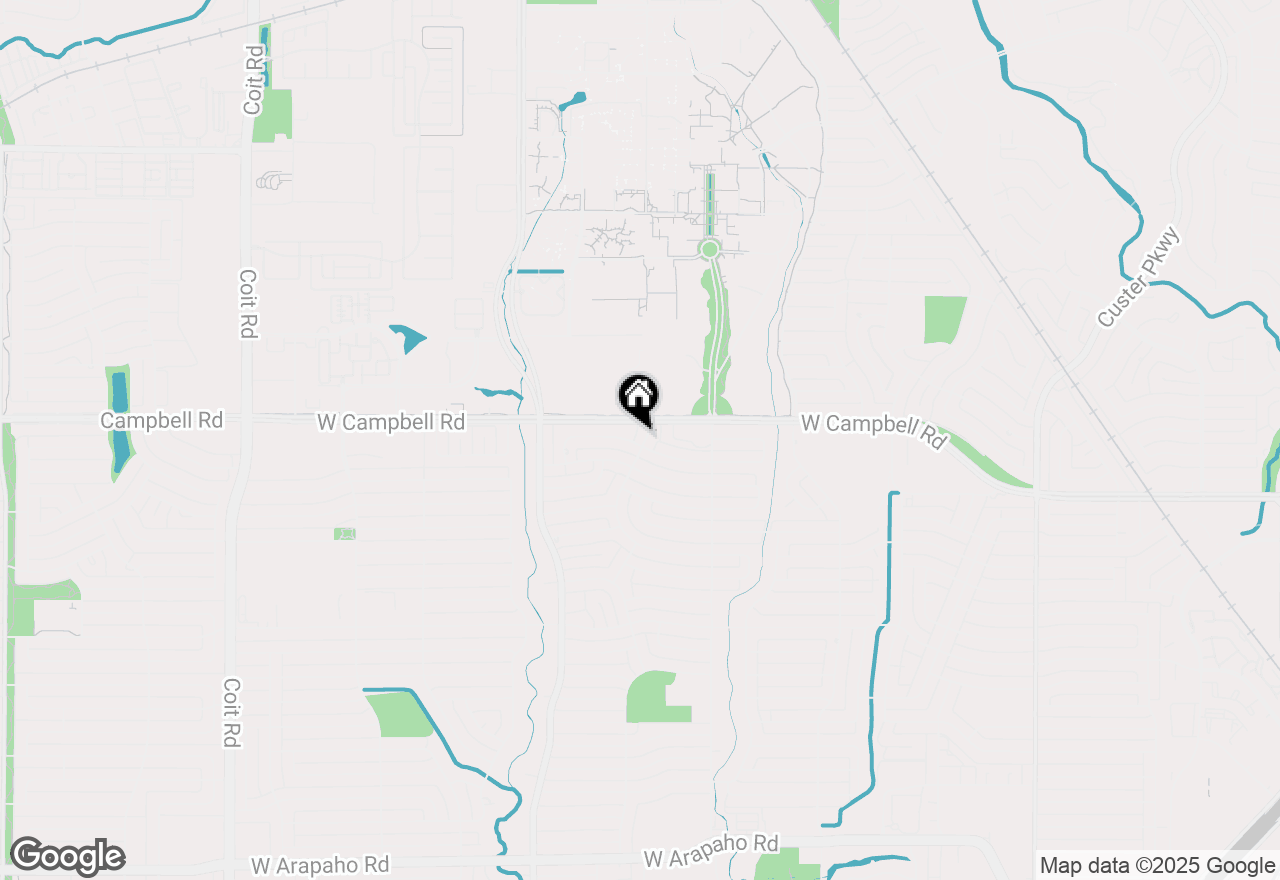 Map of 1911 Greenhaven Drive, Richardson, TX 75080