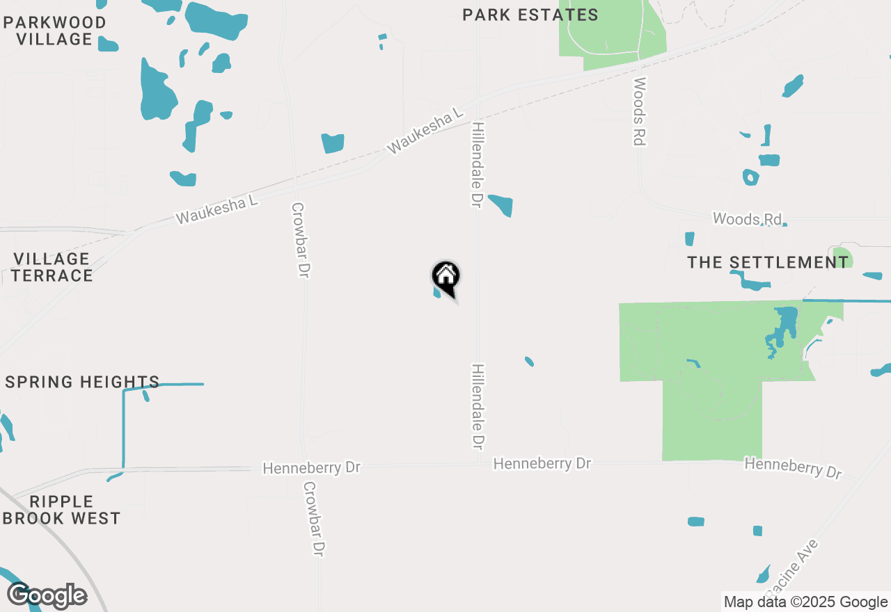 Map of W208S8903 Hillendale Dr, Muskego, WI 53150