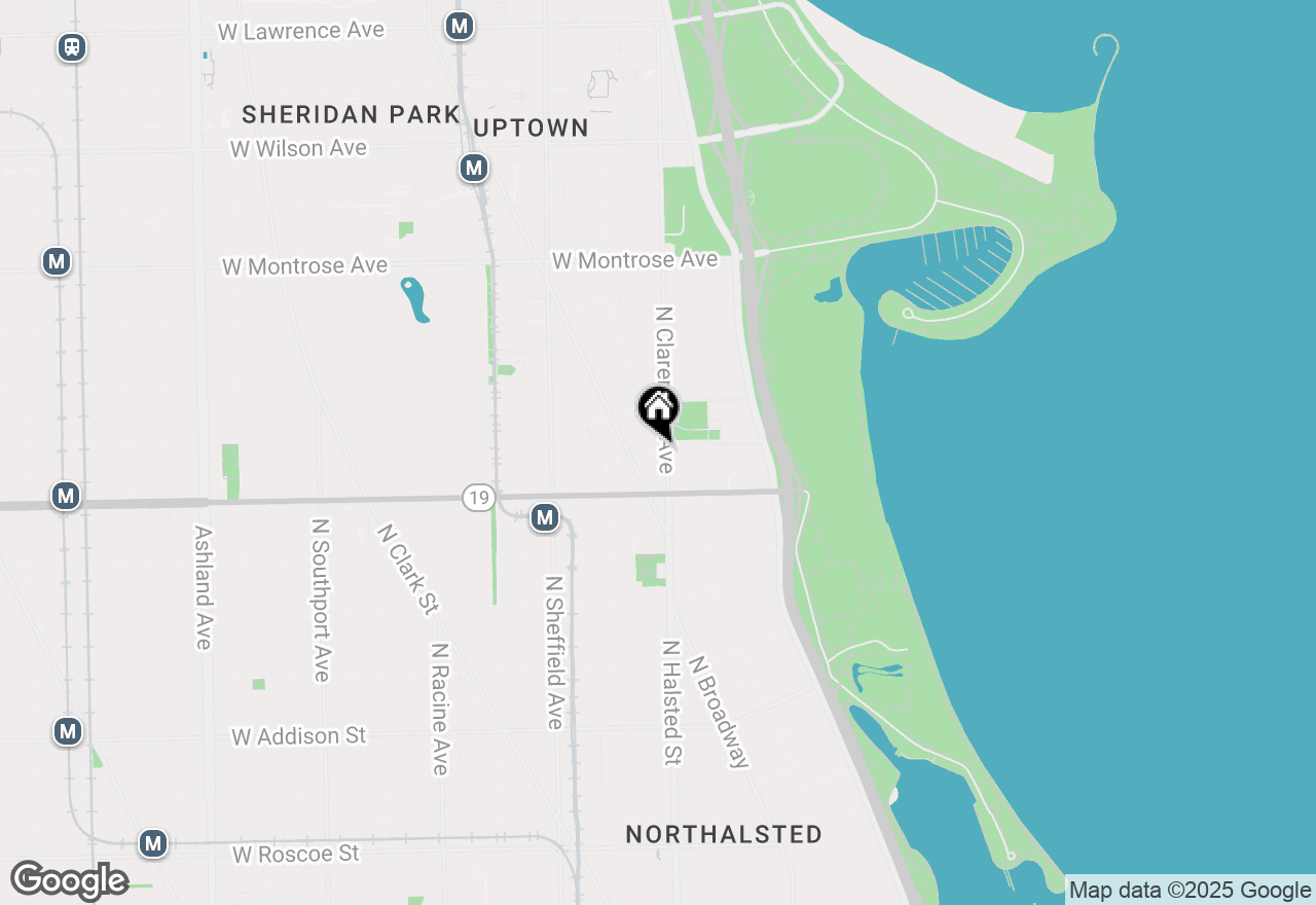 Map of 817 W Cuyler Avenue #1W, Chicago, IL 60613