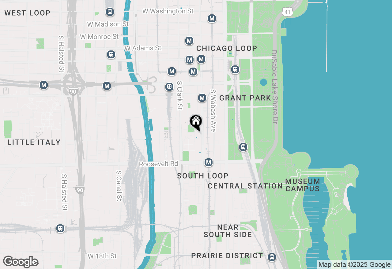 Map of 901 S Plymouth Court #104, Chicago, IL 60605