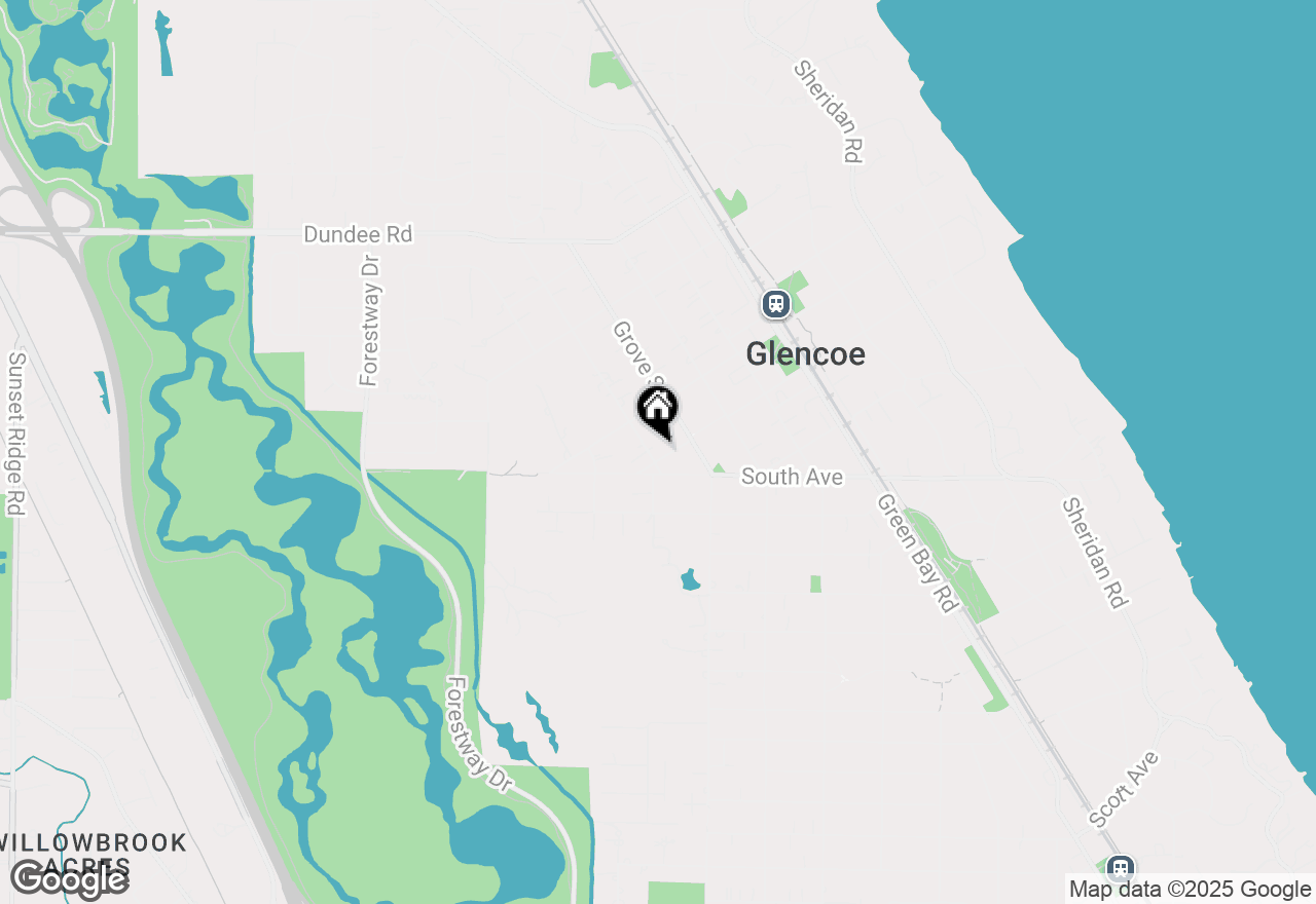 Map of 655 Bluff Street, Glencoe, IL 60022