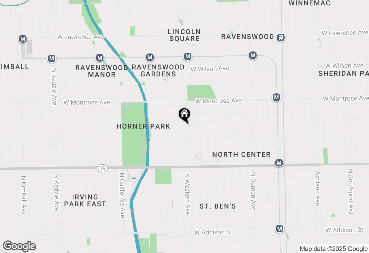 Map of 2405 W Hutchinson Street #202, Chicago, IL 60618