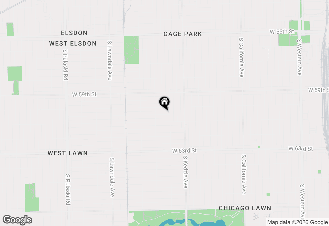 Map of 3320 W 60th Place, Chicago, IL 60629