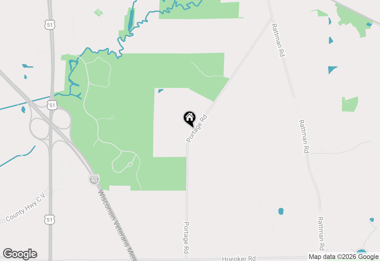 Map of 6059 Portage Road, Deforest, WI 53532