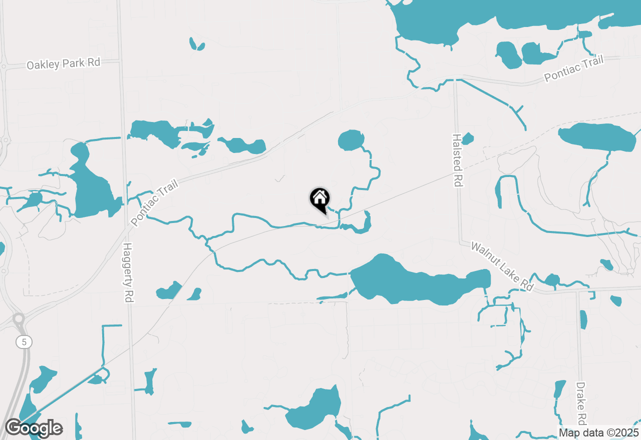Map of 7065 Deerwood Trail, West Bloomfield, MI 48323