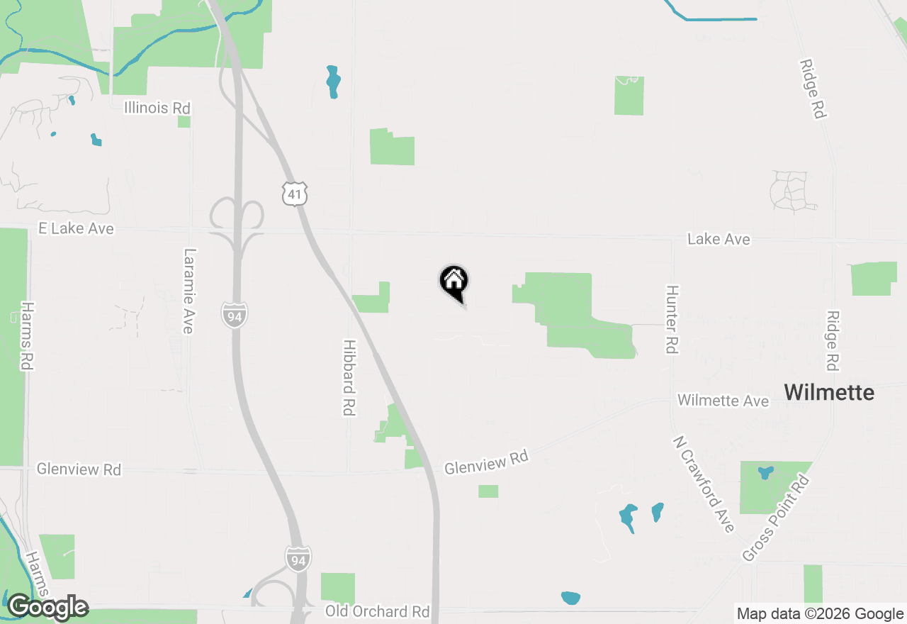 Map of 2839 Birchwood Court, Wilmette, IL 60091