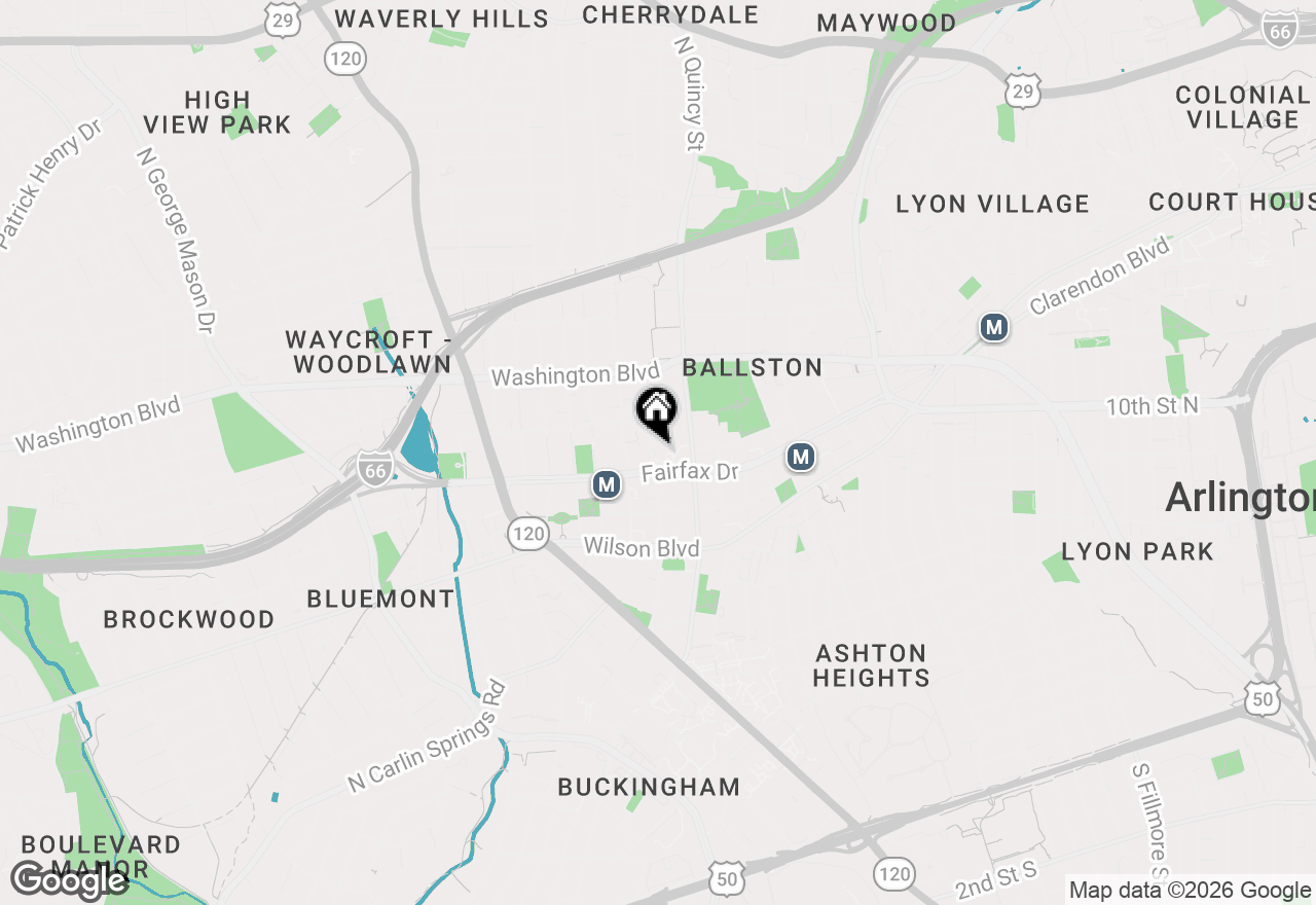 Map of 1001 N Randolph Street #1020, Arlington, VA 22201