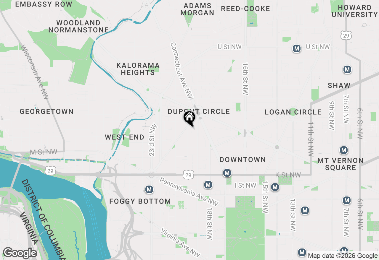 Map of 1301 20th Street Nw #109, Washington, DC 20036