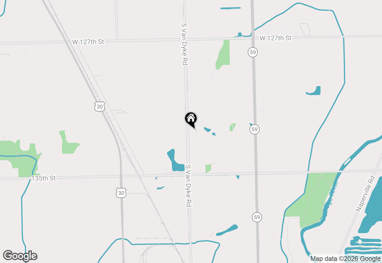 Map of 13226 Ione Street, Plainfield, IL 60585