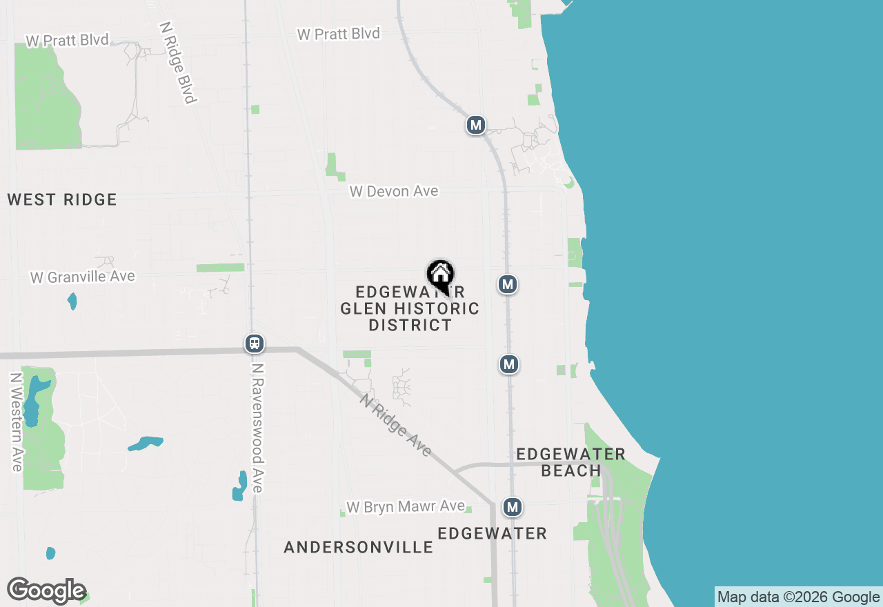 Map of 1308 W Glenlake Avenue, Chicago, IL 60660