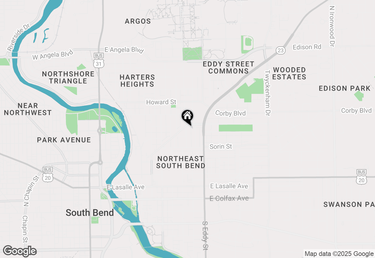 Map of 744 N Notre Dame Unit C Avenue #C, South Bend, IN 46617
