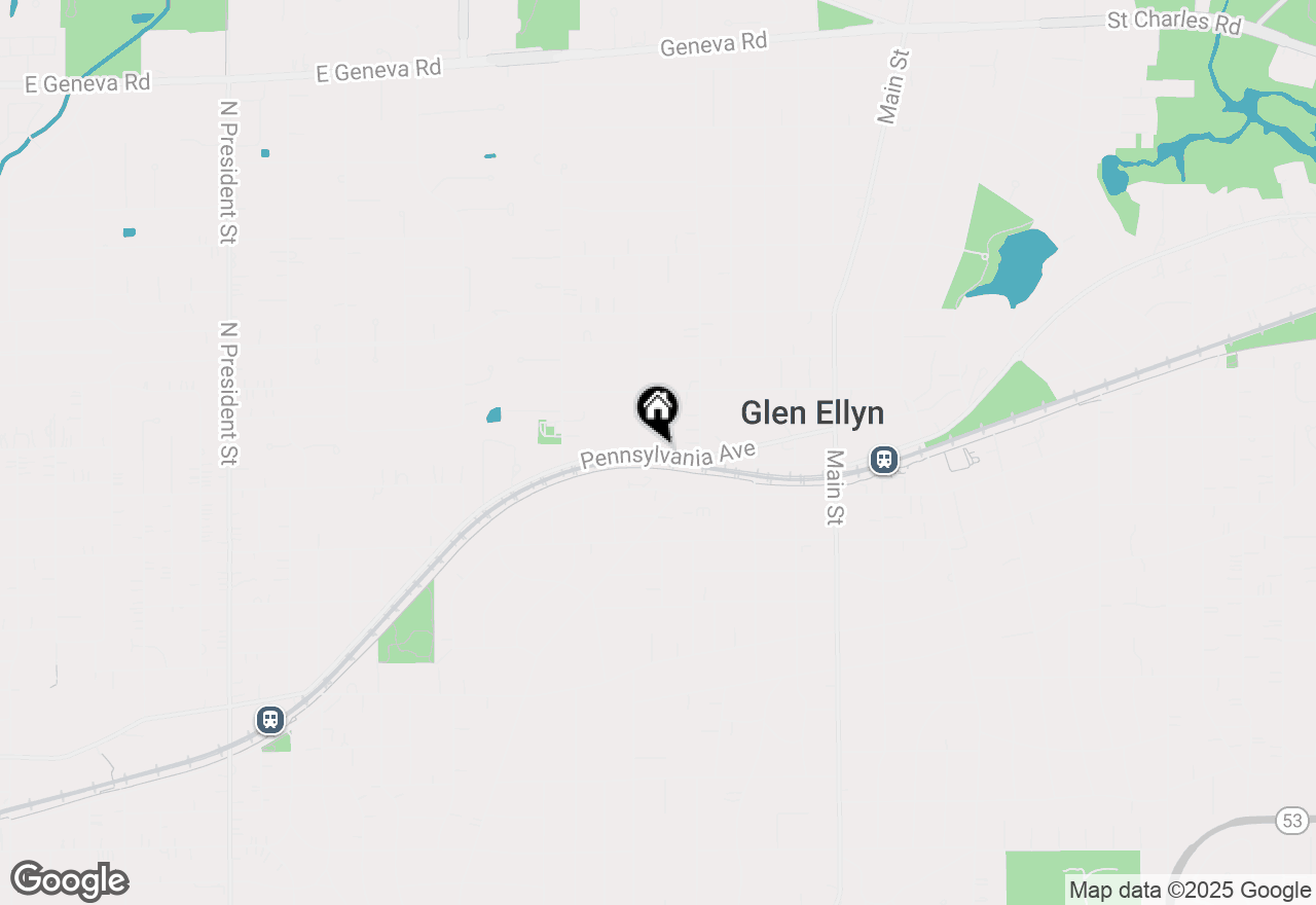 Map of 364 Pennsylvania Avenue, Glen Ellyn, IL 60137