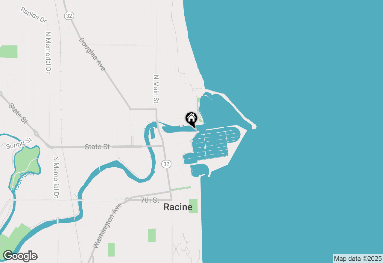 Map of 15 Gaslight Pointe Marina #M15, Racine, WI 53403