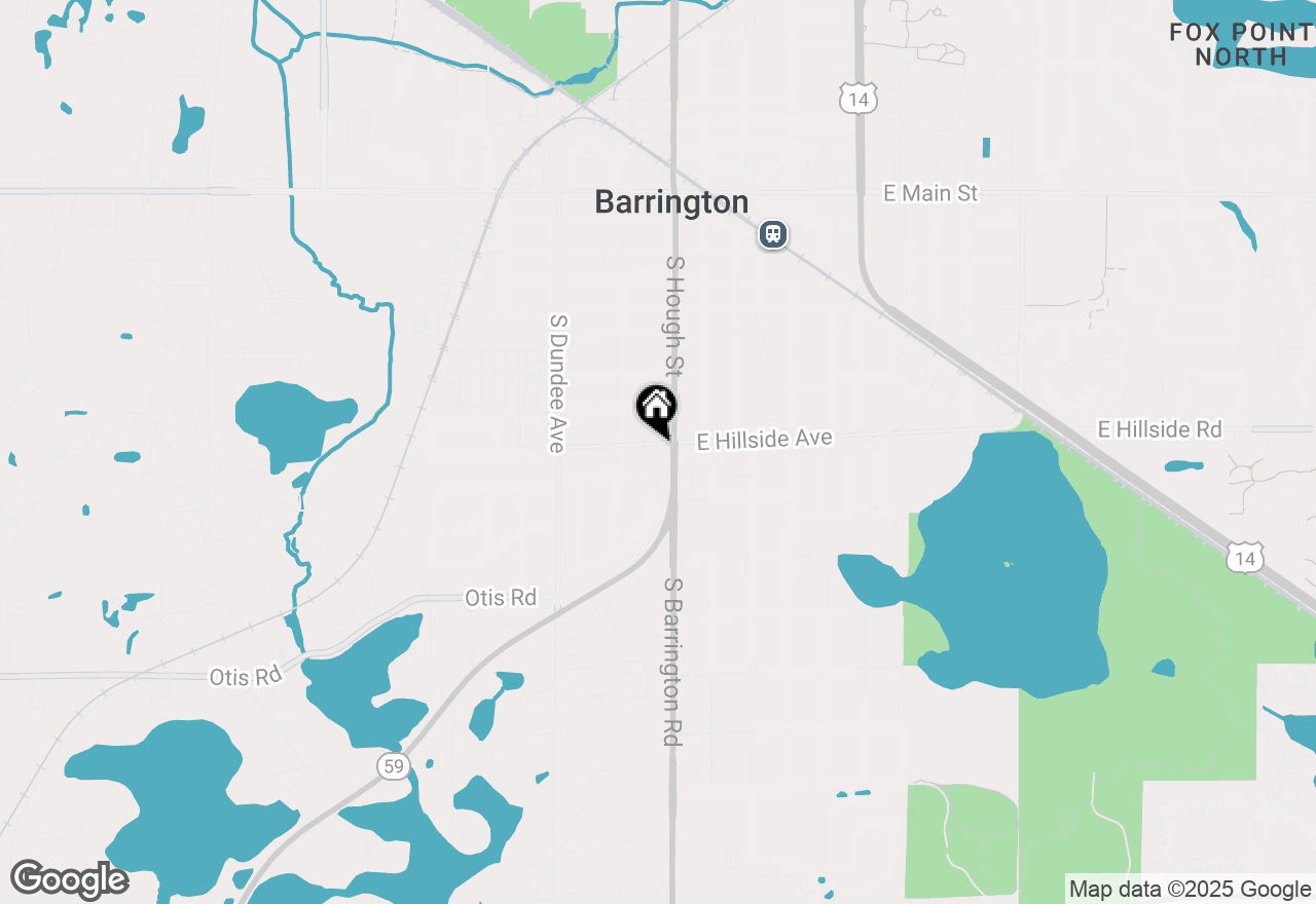 Map of 109 W Hillside Avenue, Barrington, IL 60010